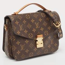 Pre Owned Louis Vuitton Monogram Canvas Pochette Metis Bag