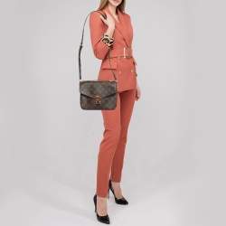Pre Owned Louis Vuitton Monogram Canvas Pochette Metis Bag