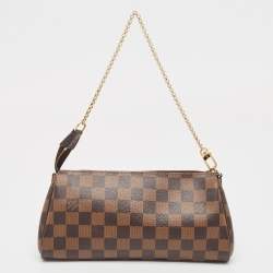 Pre Owned Louis Vuitton Damier Ebene Canvas Eva Pochette