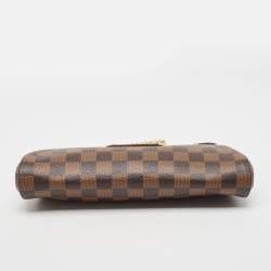 Pre Owned Louis Vuitton Damier Ebene Canvas Eva Pochette