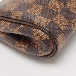Pre Owned Louis Vuitton Damier Ebene Canvas Eva Pochette