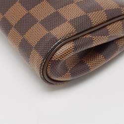 Pre Owned Louis Vuitton Damier Ebene Canvas Eva Pochette