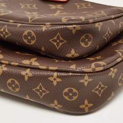 Pre Owned Louis Vuitton Rose Clair Monogram Canvas Multi Pochette Accessoires