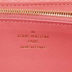 Louis Vuitton Rose Tourmaline Taurillion Leather and Python Capucines Wallet
