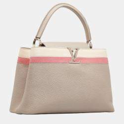 Louis Vuitton Beige/Brown Capucines MM