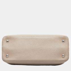 Louis Vuitton Beige/Brown Capucines MM