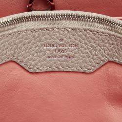 Louis Vuitton Beige/Brown Capucines MM