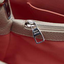 Louis Vuitton Beige/Brown Capucines MM