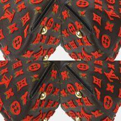 Louis Vuitton Black/Red Monogram Leather W Tote