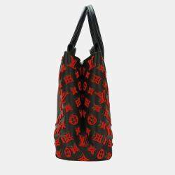 Louis Vuitton Black/Red Monogram Leather W Tote