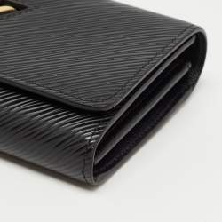 Louis Vuitton Black Epi Leather Twist Wallet