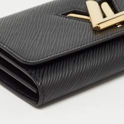 Louis Vuitton Black Epi Leather Twist Wallet