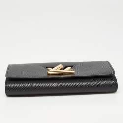 Louis Vuitton Black Epi Leather Twist Wallet