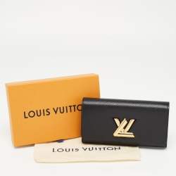 Louis Vuitton Black Epi Leather Twist Wallet