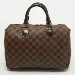 Pre Owned Louis Vuitton Damier Ebene Canvas Speedy 30 Bandoulière 