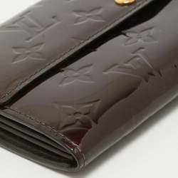 Louis Vuitton Amarante Monogram Vernis Sarah Wallet