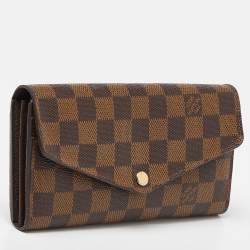 Louis Vuitton Damier Ebene Canvas Sarah Wallet