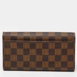 Louis Vuitton Damier Ebene Canvas Sarah Wallet