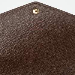 Louis Vuitton Damier Ebene Canvas Sarah Wallet