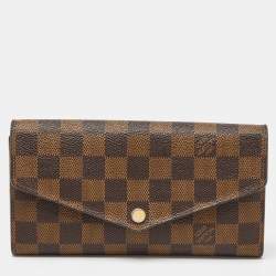 Louis Vuitton Damier Ebene Canvas Sarah Wallet