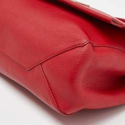 Pre Owned Louis Vuitton Rubis Leather Lockme II Bag