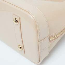 Pre Owned Louis Vuitton Rose Florentine Monogram Vernis Alma PM Bag