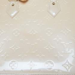 Pre Owned Louis Vuitton Rose Florentine Monogram Vernis Alma PM Bag
