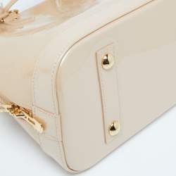Pre Owned Louis Vuitton Rose Florentine Monogram Vernis Alma PM Bag