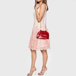 Pre Owned Louis Vuitton Cerise Monogram Vernis Alma BB Bag