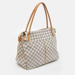 Pre Owned Louis Vuitton Damier Azur Canvas Figheri GM Bag