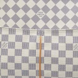 Pre Owned Louis Vuitton Damier Azur Canvas Figheri GM Bag