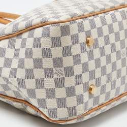 Pre Owned Louis Vuitton Damier Azur Canvas Figheri GM Bag