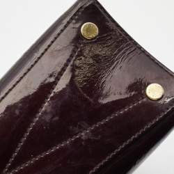Pre Owned Louis Vuitton Amarante Monogram Vernis Virginia MM Bag              