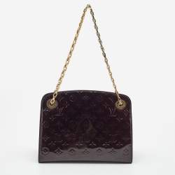 Pre Owned Louis Vuitton Amarante Monogram Vernis Virginia MM Bag              