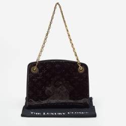 Pre Owned Louis Vuitton Amarante Monogram Vernis Virginia MM Bag              