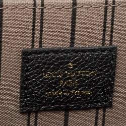 Pre Owned Louis Vuitton Black Monogram Empreinte Leather Pochette Metis Bag