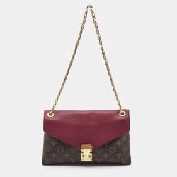 Pre Owned Louis Vuitton Monogram Canvas and Leather Pallas Chain Bag