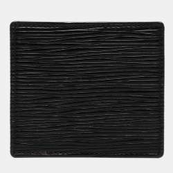 Louis Vuitton Black Epi Leather Porte-Monnaie Boite Coin Purse