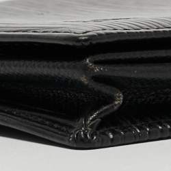 Louis Vuitton Black Epi Leather Porte-Monnaie Boite Coin Purse
