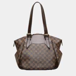Louis Vuitton Brown Canvas Damier Ebene Verona PM Shoulder Bag