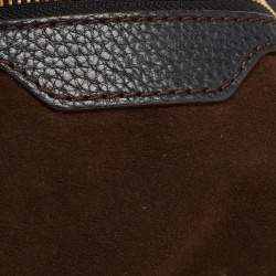 Pre Owned Louis Vuitton Black Monogram Mahina Leather Surya L Bag