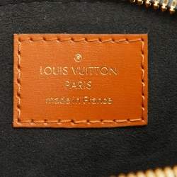 Pre Owned Louis Vuitton Blue Denim and Monogram Leather Alma BB Bag