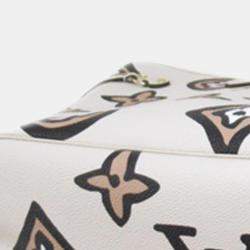 Pre Owned Louis Vuitton White Monogram Giant Wild at Heart Neverfull MM