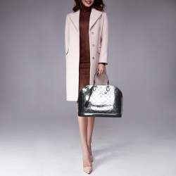 Pre Owned Louis Vuitton Bleu Infini Monogram Vernis Alma GM Bag