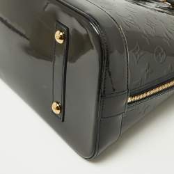 Pre Owned Louis Vuitton Bleu Infini Monogram Vernis Alma GM Bag