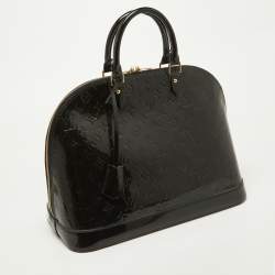 Pre Owned Louis Vuitton Bleu Infini Monogram Vernis Alma GM Bag