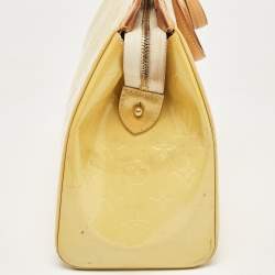 Louis Vuitton Jaune Passion Monogram Vernis Brea MM Bag