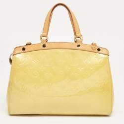 Louis Vuitton Jaune Passion Monogram Vernis Brea MM Bag