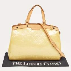 Louis Vuitton Jaune Passion Monogram Vernis Brea MM Bag