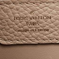 مملوكة مسبقًا Louis Vuitton Galet/Creme Monogram Flower Taurillon Leather Capucines BB Bag